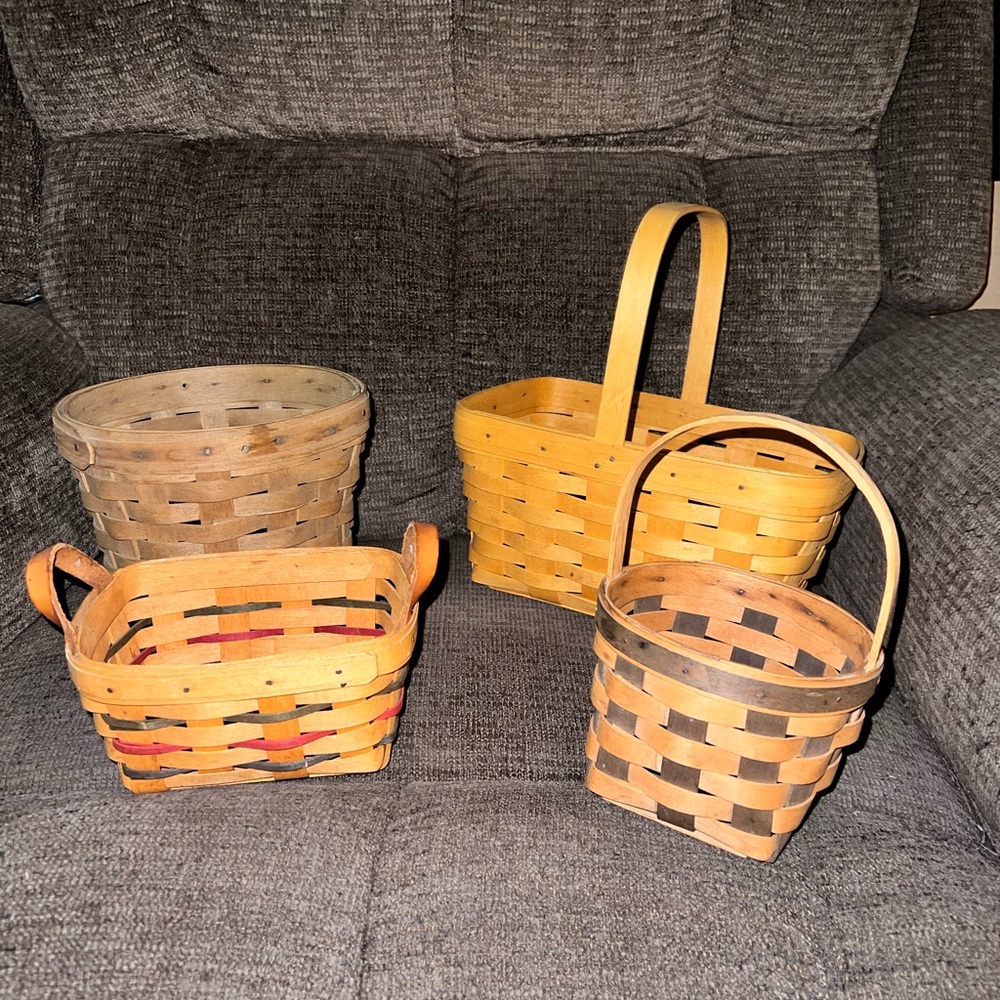 Longaberger baskets various sizes